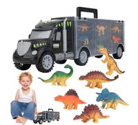 Jouet de voiture de transport de dinosaures - Ensemble de jeu Dino pour enfants avec lumière, son et figurines de dinosaures | Camion de dinosaure passionnant pour jeu imaginatif, cadeau