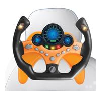 Jouet de volant - Pour enfants - Pour siège arrière - Jeu et véhicule pour l'interactif avec lumière et son - Véhicule portable avec conduite portable