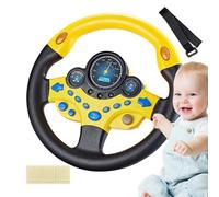 Jouet de Volant pour - Jouets de Direction de Simulation électrique, Jouet de Voiture de simulateur de Conduite Enfant | Simulateurs de Direction Scolaire avec des Roues de Route légère et drô