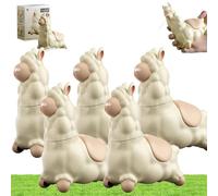 Jouet d'eau Lama Cracheur, Pulvérisateur d'eau Interactif en Alpaga, Arroseur d'eau Amusant Et Anti-Fuite, Pistolet à Eau Lama avec Tête Qui Secoue(5pcs)