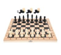 Jouet d'échecs - OMABETA - Trictrac 3-en-1 - Bois sain - Pliable - Mixte