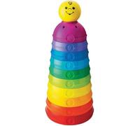 Jouet d'empilage et de roulage - FISHER PRICE - Tasses Roul'empilo - 10 tasses numérotées et colorées - Mixte