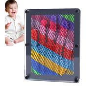 Jouet d'Empreinte 3D - Jouet sensoriel pour Enfant, Art créatif avec épingles | Design Multicolore résistant, Outil ludique éducatif pour, Adultes, salles de Classe, activités récréatives