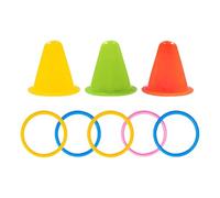 Jouet d'enrichissement de lapin - Anneaux de puzzle empilables colorés | Kit d'activités à mâcher en saule 100 g, jeu interactif ď'entraînement pour petits animaux, jouets ďe stimulation mentale pour