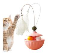 Jouet d'Enrichissement et d'Éveil pour Chat - Canne à Plume Automatique Secouante avec Balles de Cataire - Jouet d'Exercice pour Chats - pour Chaton et Chat Adulte Intérieur et Extérieur Jardin et Bal