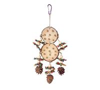 Jouet d'enrichissement pour perroquet, épi de maïs, pomme de pin, à mâcher, cage en liège à suspendre pour stimulation mentale