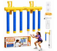 Jouet d'entraînement de réaction, bâtons tombants, jeu de réaction avec vitesse de chute réglable pour améliorer la coordination œil-main et le temps de réaction chez les adultes