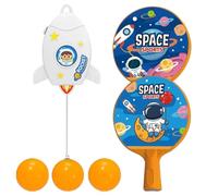 Jouet d'entraînement de - Tennis de Table dans l'espace, Dispositif d'entraînement de balles, Outil de Combat d'interaction Parent-Enfant, Exercice de Jeu interactif | Ensemble de pagaies d'