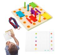 - Jouet d'entraînement en Bois - Jeu éducatif sensoriel | Activité pour Les, développe la Coordination, la dextérité, la Concentration et la créativité des