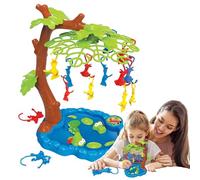 Jouet d'équilibrage de Singe - Jeu de balançoire de Singe d'arbre d'escalade de 21,5 cm | Jouet de Table éducatif pour Les Parents et Les - Décoration Interactive pour la Maison - Cadeau