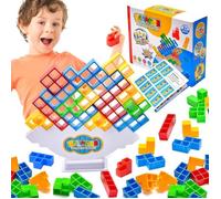 Jouet d'Équilibrage - Tetra Tower - 64 Pièces - 4 Couleurs - ABS Non Toxique - À Partir de 3 Ans