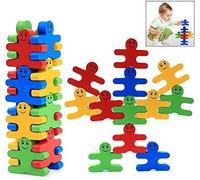 Jouet D'Équilibre En Bois,16Pcs Jeu De Construction Créative Équilibre Colorés De Dessin Animé[Z2154]