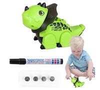 Jouet des dinosaures électriques, jouets de dinosaure à pied pour gamin - Jouet de dinosaure de track de lignes à la main | Modèle d'éducation à l'animal de marche avec de la musique pour garçons fill