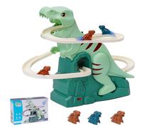 Jouet d'escalade Dinosaure,Monter Les Escaliers,Jouet Montagnes Russes Dinosaure Avec Lumière et Musique Piste de Course,Jouets Puzzle Éducatif Intelligence Pour Garçons Filles De 3 Ans et Plus