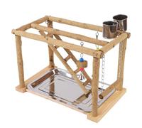 Jouet d'escalade pour oiseaux et animaux de compagnie - Décoration d'escalade - Perchoir d'entraînement pour perroquets - Jouet de gym à mâcher - Support de jeu