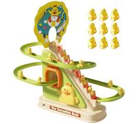 Jouet d'escalier d'escalade de Canard - Petit Canard Monte de Canard Lumières et Musique Sécurité et Durable Cadeau de nouveauté Parfait