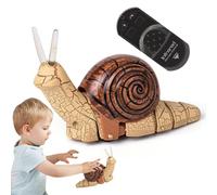 Jouet d'escargot électronique - Réplique d'animaux réalistes, véhicule sans fil pour animaux de compagnie | Jouet à distance traceur à distance, figurine d'action alimentée par batterie, critère