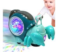 Jouet D'escargot Rampant Électrique - Jouet Lumineux pour Marchant | Obstacle Automatique Éviter L'escargot Musical Perr Garçons Et Filles | Cadeau Sensoriel Interactif PE