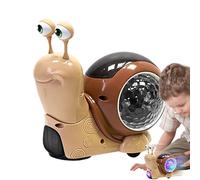 Jouet D'escargot Rampant Électrique - Jouet Lumineux pour Marchant | Obstacle Automatique Éviter L'escargot Musical Perr Garçons Et Filles | Cadeau Sensoriel Interactif PE