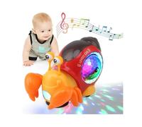Jouet d'éveil - Bébé Jou - Crabe qui Marche - Musique Animée - Lumières LED - 1 à 3 ans