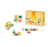 Jouet d'éveil - Janod - Box 18 mois - Multicolore - 4 jouets inclus - Développement moteur et sensoriel