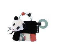 LES DEGLINGOS - Hochet d'Activités Rototos le panda - Noir&Blanc - Jouet d'éveil pour bébé avec anneau de dentition - Idée cadeau - Dès la naissance -17cm
