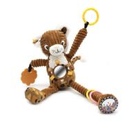 Déglingos – Peluche d'activité Nomade Speculos le tigre – Ocre – 36 cm – Dès la naissance