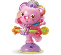 VTech - Hula-Hoop, P'tit Lion à Ventouse Rose, Hochet à Ventouse pour Table et Chaise Haute, Jouet d'Éveil Musical et Sensoriel, Cadeau Bébé Dès 6 Mois - Contenu en Français