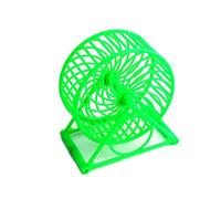 Jouet d'exercice amusant pour petit hamster, roue de course et cage verte
