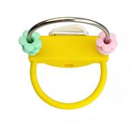 Jouet d'exercice en forme d'arche pour cage à oiseaux avec fleur à mâcher aux couleurs vives pour perroquets animaux de compagnie