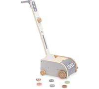 Jouet d'Imitation Bois- Mamabrum Aspirateur en bois pour enfants 3+ Jouet De Nettoyage avec Accessoires- Jeu De Rôle - Jouet