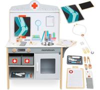 Jouet d'imitation - MAMABRUM - MAM123 MEDICAL SET - Bois & peintures non toxiques - 20+ accessoires - Plan de travail 50 cm