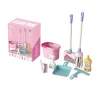 Jouet d'imitation PIMPIMSKY Jouet nettoyage Jeu de rôle 8 pcs set de jeu de simulation de ménage Kit De Nettoyage pour Enfant