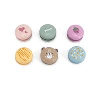 Jouet d'imitation Viga Macarons miniatures PolarB en bois - 6 pièces - Beige
