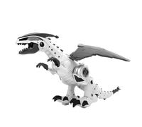 Jouet Dinosaure électrique avec Un Design Réaliste et Une Fonction de Pulvérisation pour Une Expérience de Jeu pour Enfants, fabriqué en Plastique Sûr avec 3 Unités (White)