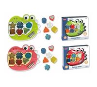 Jouet dinosaure encastrable - JUGATOYS - Lumières et sons - 32x7x27 cm - Modèles assortis - Développe la motricité fine