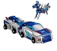 Jouet dinosaure magnétique - 5,12 pouces - Véhicule transformable - Figurines de voitures dragon changeantes en collision - Jouet d'action interactif en PVC - Jouets éducatifs préscolaires pour