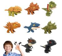 Jouet Dinosaure Mordant Les Doigts | Nouveaux Jouets Figurines Dinosaures nouveauté 2024 | Jouet Dinosaure tyrannosaure Rex Qui se Mord Les Doigts | Cadeaux marionnettes à Doigt Noël Dino pour Enfant