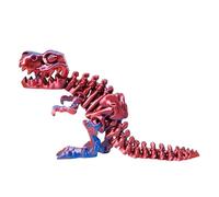 Jouet dinosaure squelette - Modèle préhistorique imprimé en 3D en résine, statue articulée mobile | Pièce d'exposition portable, structure durable avec motif os, figurine décorative pour bureau