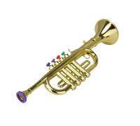 Jouet d'instruments de musique - Instrument à vent en or avec trompette de tons de 28 cm, jouet coloré avec touches de piano | Inspiration musicale préscolaire pour cadeaux