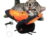 Jouet d'intérieur pour chat | Gadget télescopique rechargeable | Jouet pour chat papillon | Pour chiens de petite, moyenne et race, salon, salle d'étude, jardin, balcon