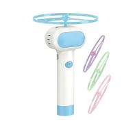 Jouet disque volant - Jeu de disque interactif avec 4 hélices lumineuses, de Rapport et de Poursuite pour Chat | Pour dressage, course et chasse, adapté aux chiens, à utiliser en intérieur comme