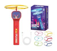 Jouet Disque Volant Pour Chat - Lanceur Rechargeable, Enrichissement Interactif 6 Soucoupes Volantes, Jeu De Récupération De Chasse | Jeu D'intérieur Dans La Cour Extérieure Pour La Stimulation Mental