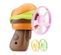 Jouet disque volant Soucoupe à hélice avec lumière en rotation interactive