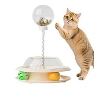 Jouet Distribuant Des Friandises Pour Chat - Jouets Interactifs Pour Chats Avec Canne À Ressort Et Billes - Distributeur De Nourriture Ludique Pour Jeu D'intérieur Et Exercice,Divertissement