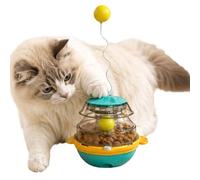 Jouet Distributeur À Friandises Chat, Balle Teaser Interactive Anti-Glouton 360° Oscillante, Distributeur À Friandises Chat, Pour Entraînement Exercice Chasse Ennui Chiot Intérieur Extérieur