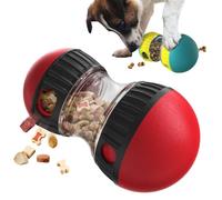 Jouet Distributeur De Croquettes pour Chiens Balle Distributrice De Friandises Sûr Et Durable Jouets Interactifs pour Chiens De Toutes Tailles Et De Tous âges (Rouge)