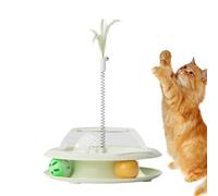 Jouet Distributeur De Friandises Pour Chat Interactif | Jouets Interactifs Pour Chats Avec Canne À Ressort Et Billes,Distributeur De Nourriture, Jeu D'alimentation Stimulant Pour Exercice De Simulatio