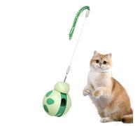 Jouet distributeur de friandises pour chat - Jeu à secouer - avec balle et corde à taquiner - Mangeoire interactive pour chat - pour chaton qui fuit de la nourriture, enrichissement mental