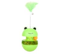 Jouet distributeur de friandises pour chat, jouet interactif à alimentation lente pour la chasse, jeu en forme de grenouille pour une utilisation en intérieur et en extérieur